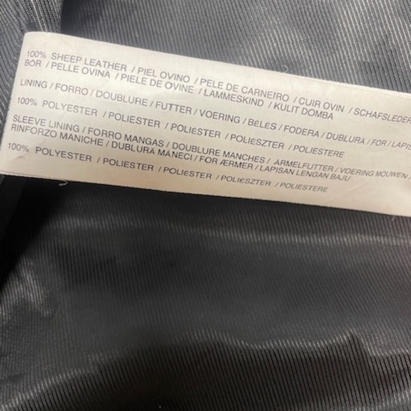 MANGO Genuine Leather Collection Black Leather Jacket - Picture 4 of 9